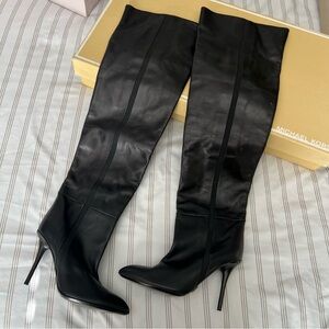 Michael Kors Black Over the Knee Boots